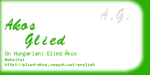 akos glied business card